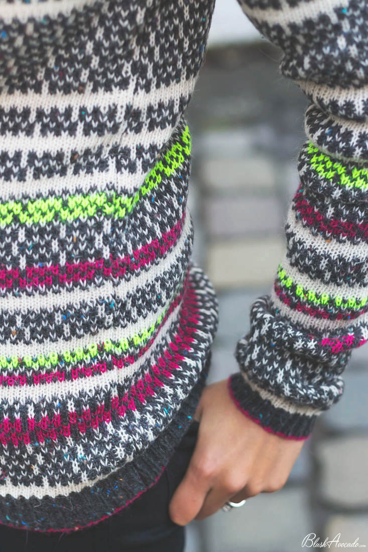 OOTD : pull d’hiver et couleurs peps