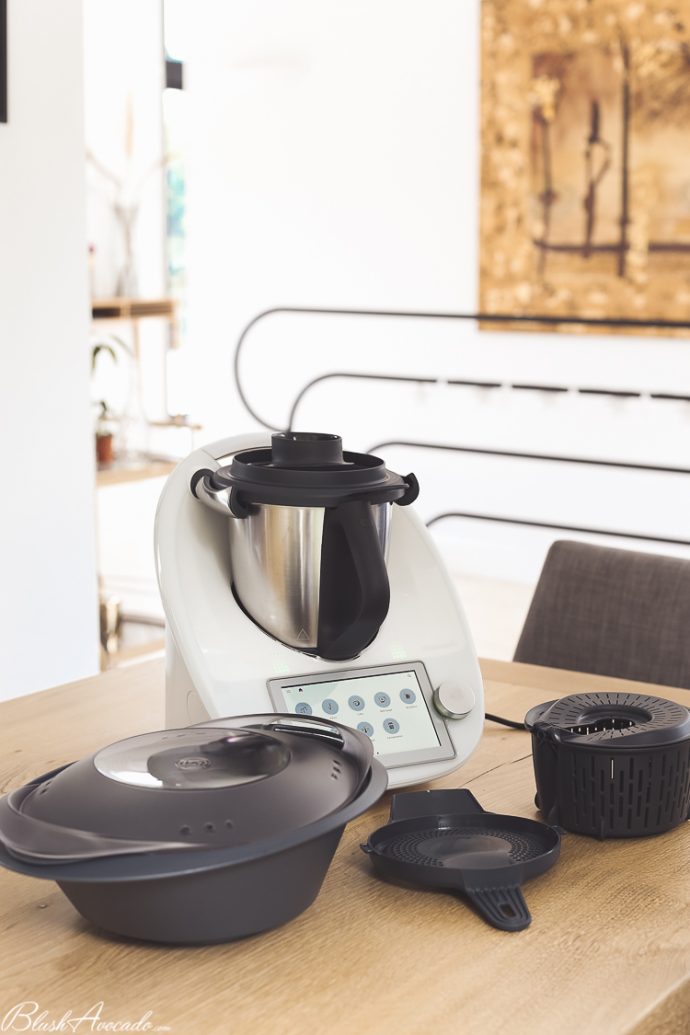 Base Bol Mélangeur Thermomix TM5 TM6 - Pièce Multifonction Polypropylène Alimentaire Avec Verrouillage Sécurité - Compatible Lave-Vaisselle