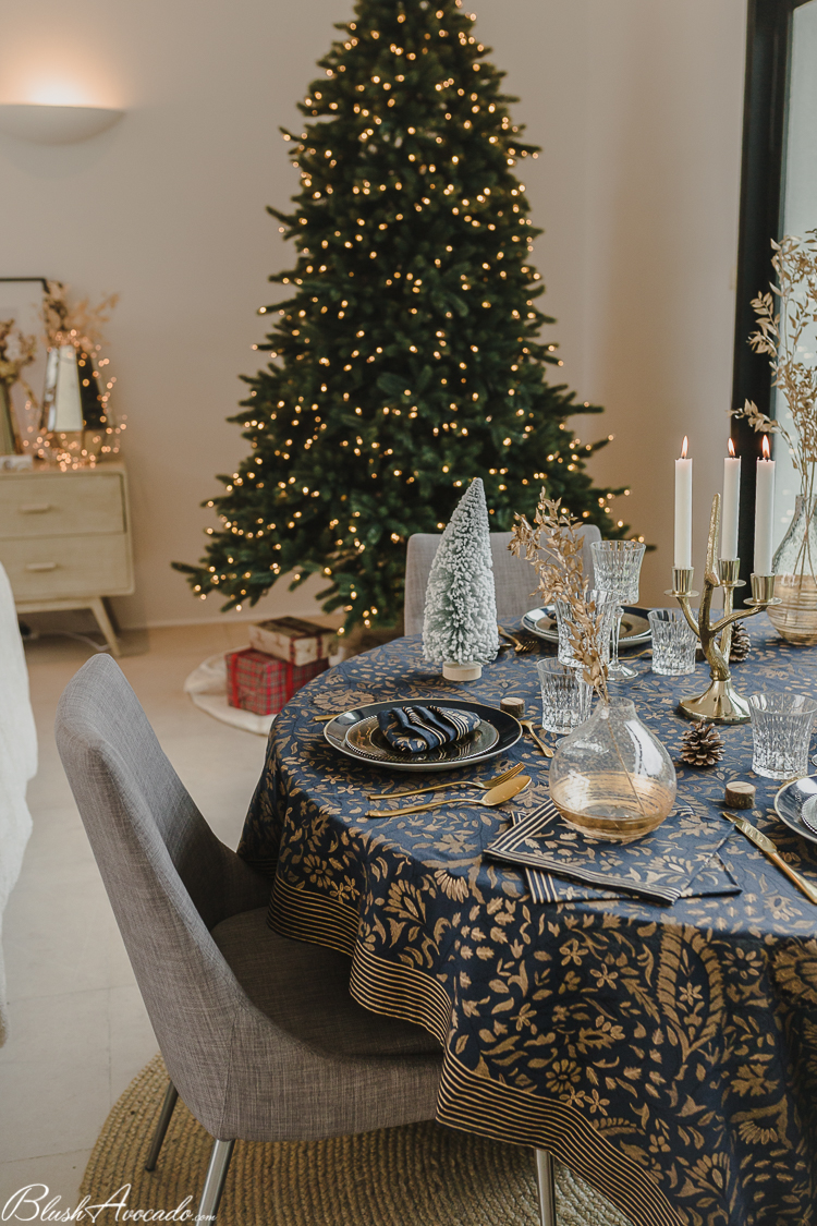 Déco vaisselle originale dans l'esprit Noël pour dresser une accueillante  table festive